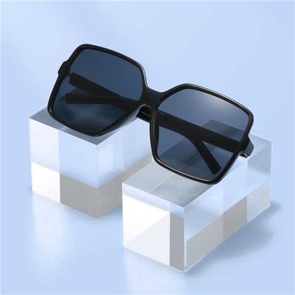 Women Oversized Square Sunglasses Big Large Fashion Shades UV Protection Trendy - Picture 5 of 8